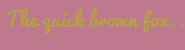 Image with Font Color B89F43 and Background Color BE798E